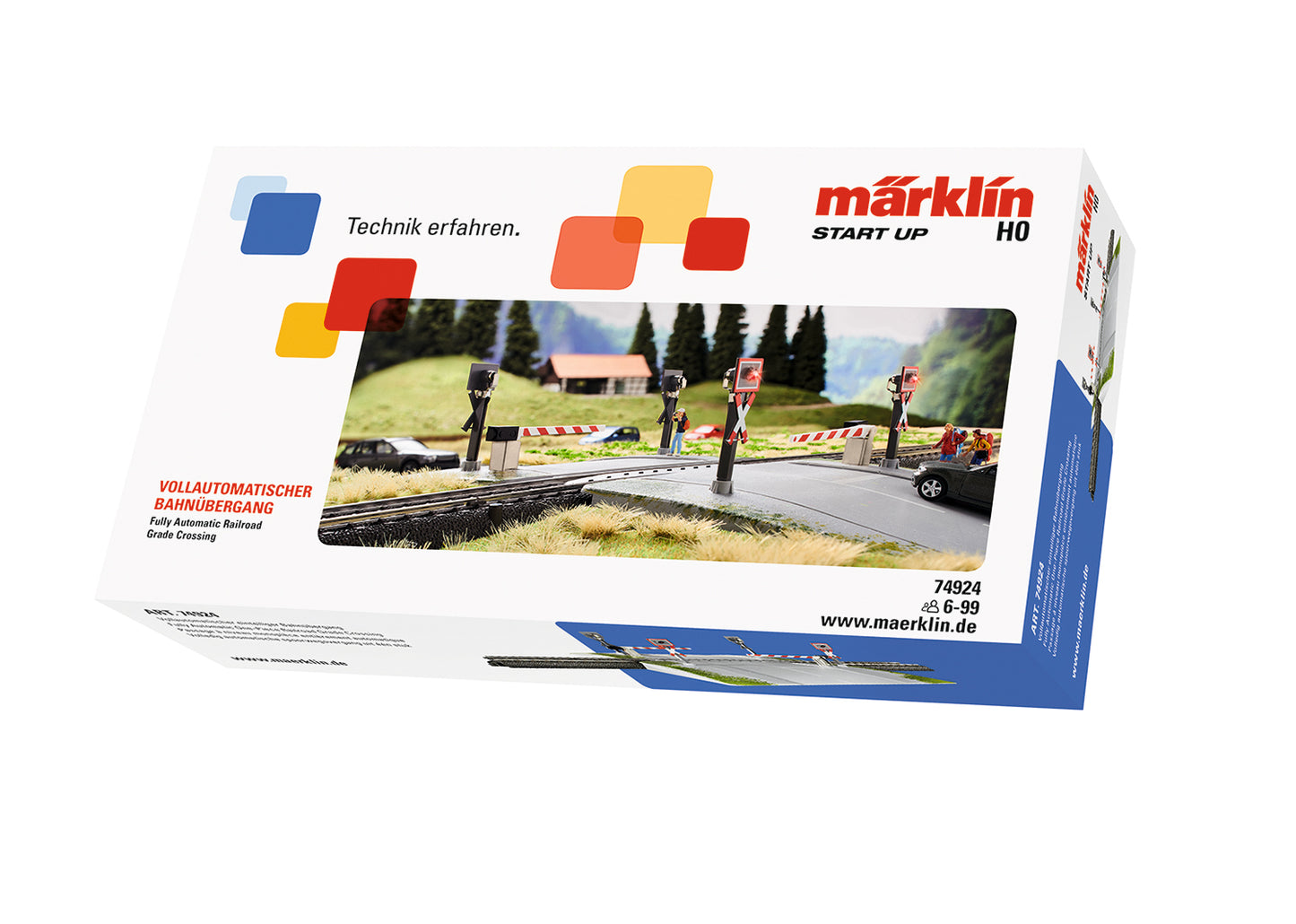 MARKLIN 74924 START UP - FULLY AUTOMATIC RAILWAY CROSSING